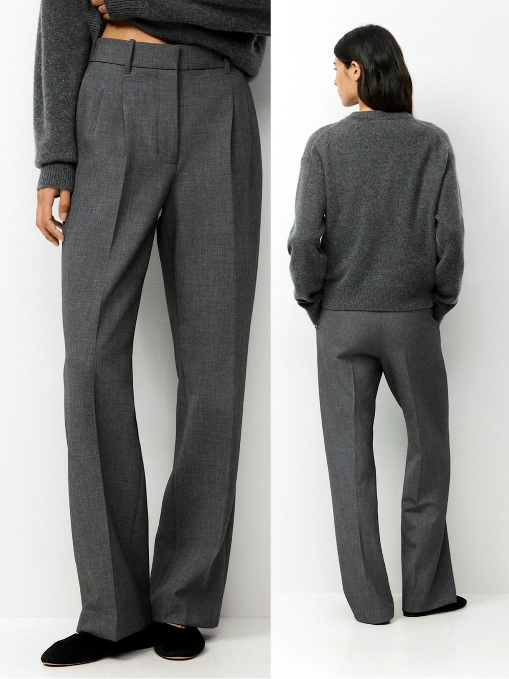 Aritzia | NWT Effortless Pant Reessential Heather Charcoal 2